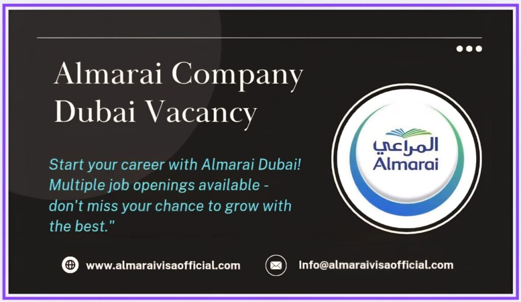 Almarai Company Dubai Vacancy